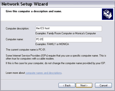 Network Setup Wizard