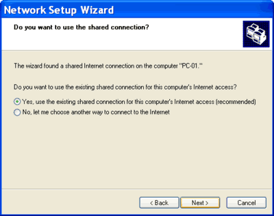 Network Setup Wizard