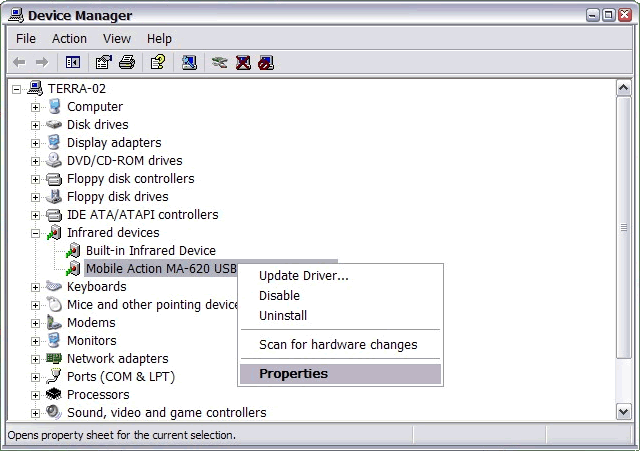 device manager windows xp